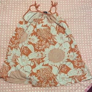 GAP Orange and White Floral Dress